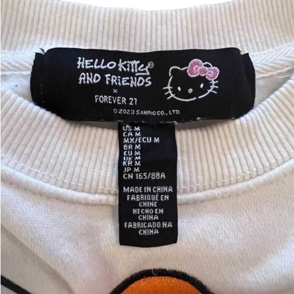 HELLO KITTY X FOREVER 21 Boo Sweatshirt Size Medium - Picture 5 of 8